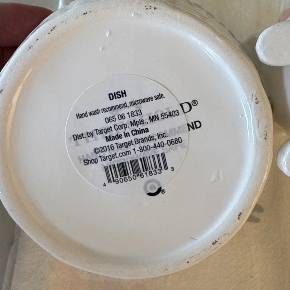 Target Threshold Ceramic Dish & Bunny towel NWT